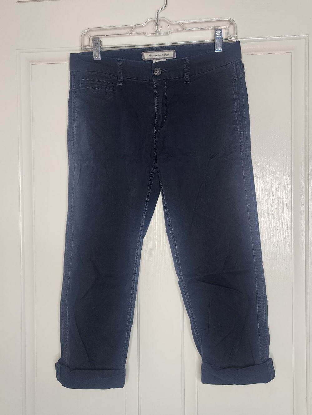 Abercrombie & Fitch Navy Blue Stretch Capri Crop Pants Size 2